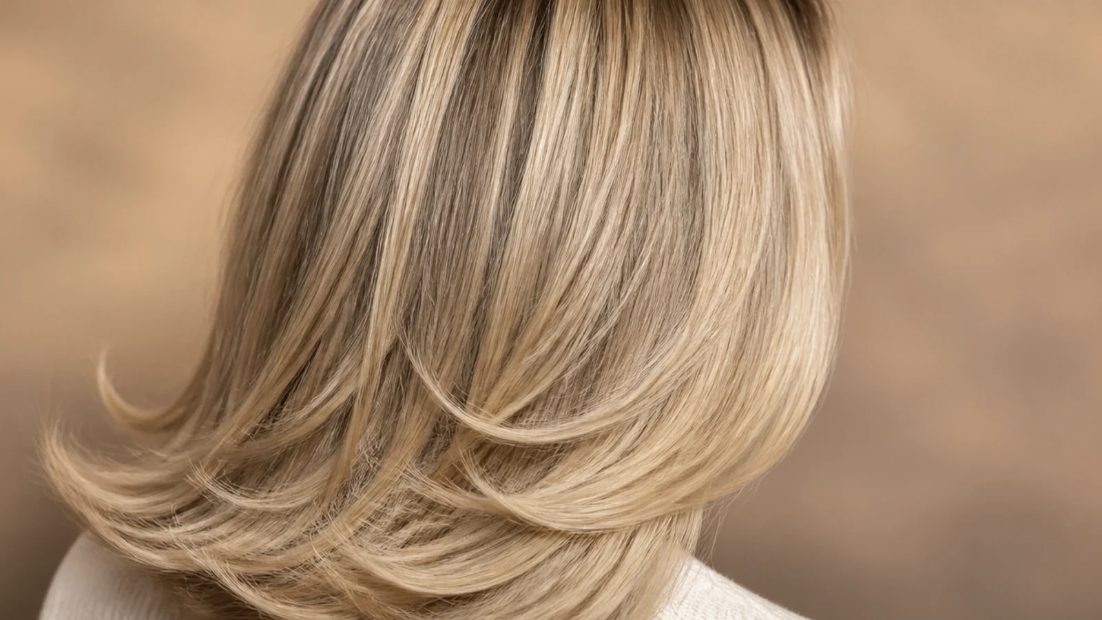 Fine hair with an unbroken surface length and hidden layering underneath