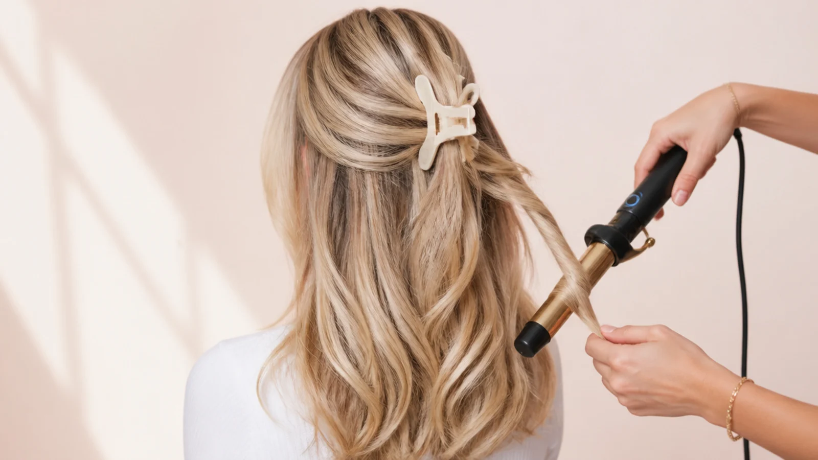 A soft bend added mid length with a large barrel iron