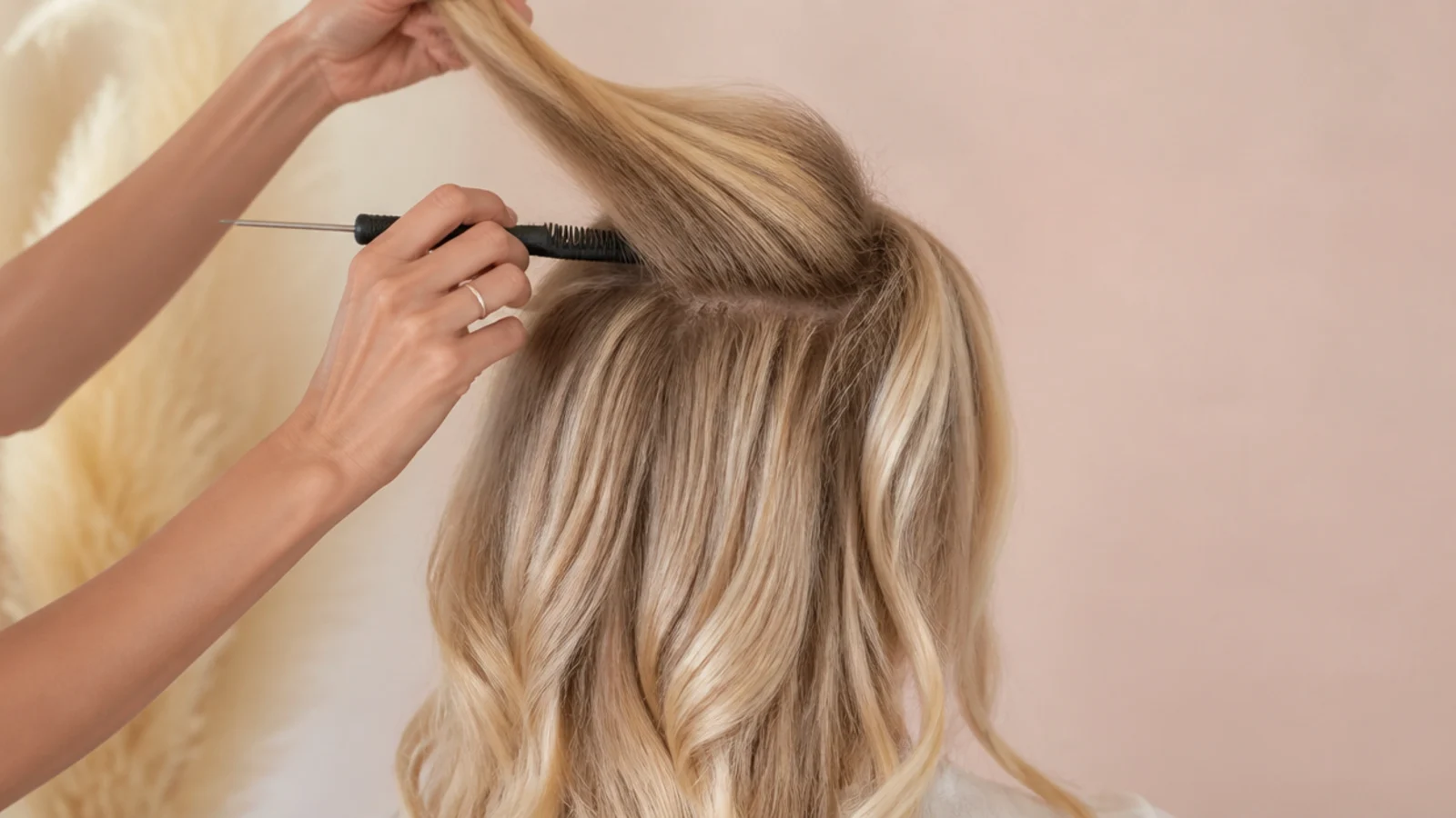 A crown section teased at the roots with the surface smoothed over