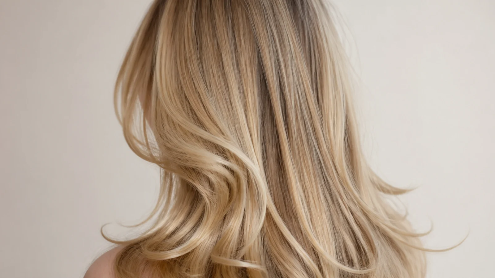 Loose soft waves falling from mid length to the ends
