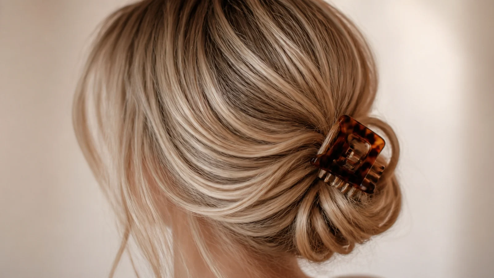 Soft bends left through the lengths after a damp bun was released