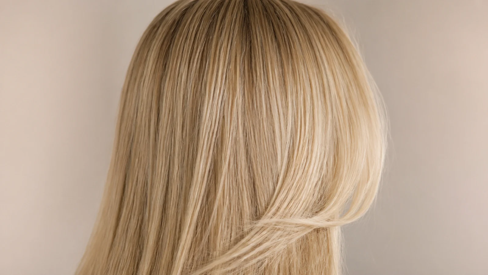 Thick coarse straight hair falling heavily past the shoulders