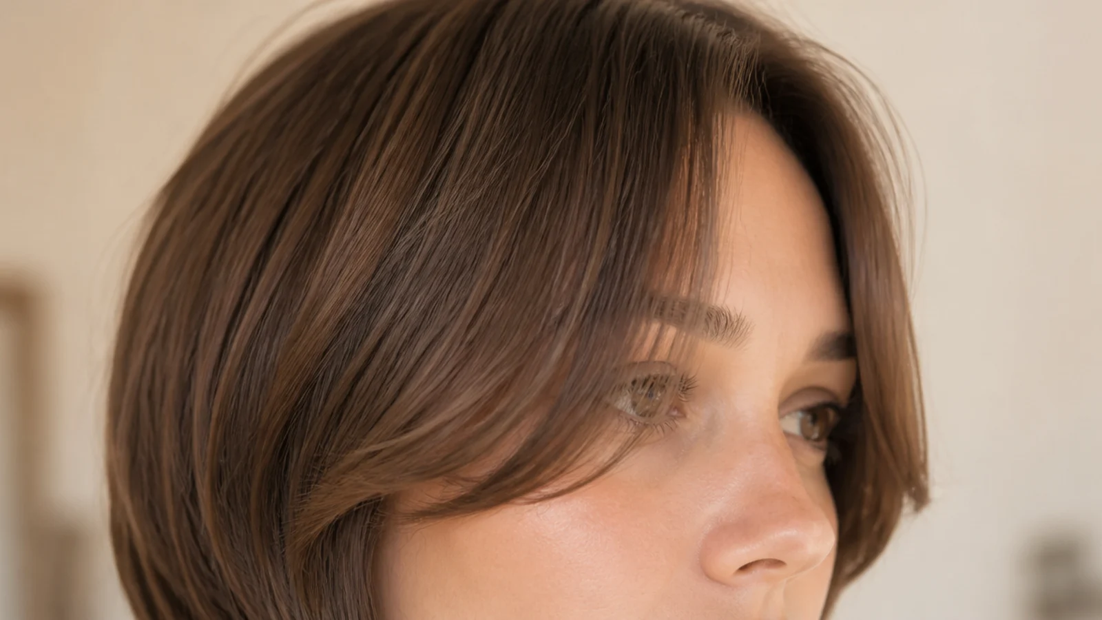 Front sections grown level with the jawline on both sides