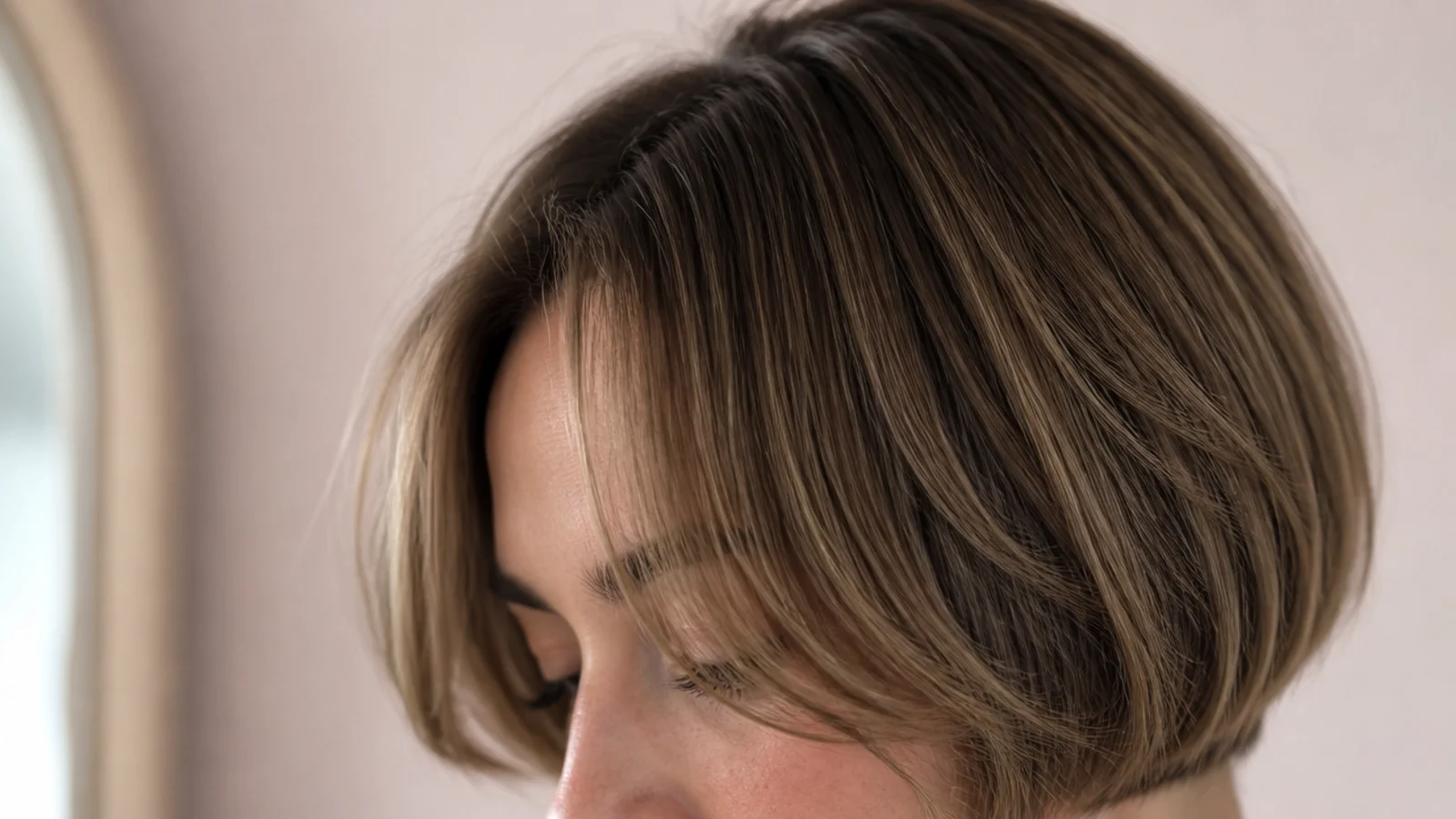 A short bob with a soft split fringe and lightly textured ends