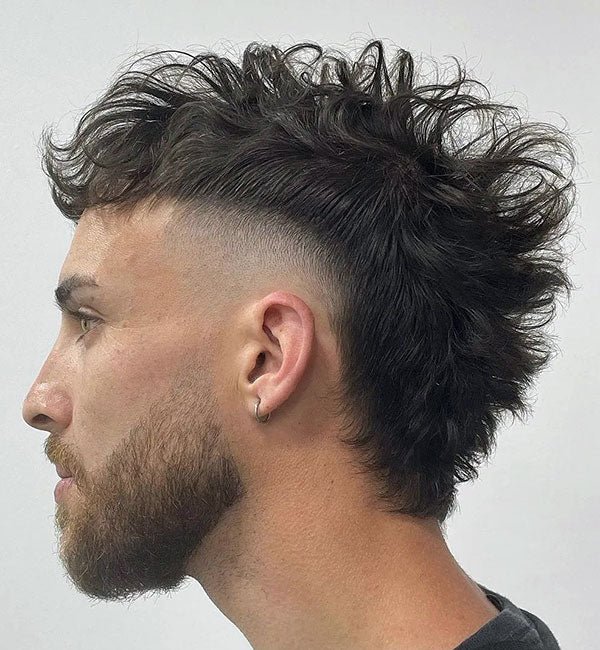 Edgy Mullet with Beard