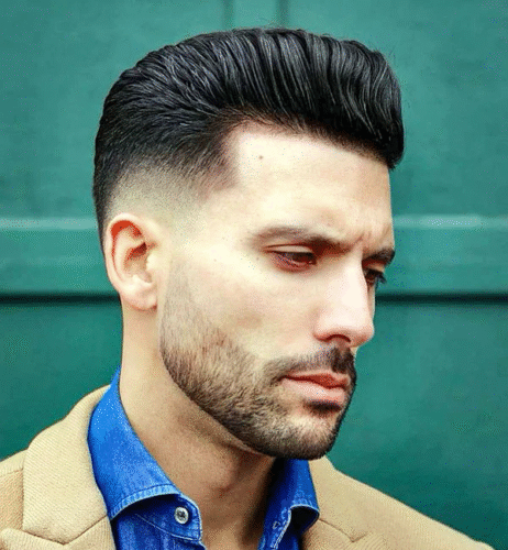 Textured Pompadour Fade
