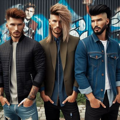 Modern Mullet Haircut Men Gallery