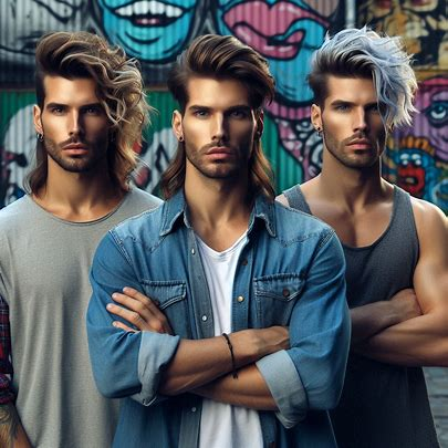 Modern Mullet Haircut Men Gallery