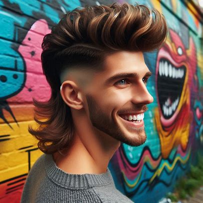 Modern Mullet Haircut Men Gallery