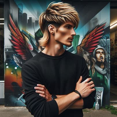 Modern Mullet Haircut Men Gallery