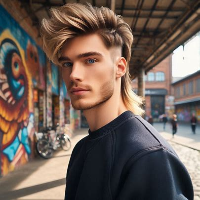Modern Mullet Haircut Men Gallery