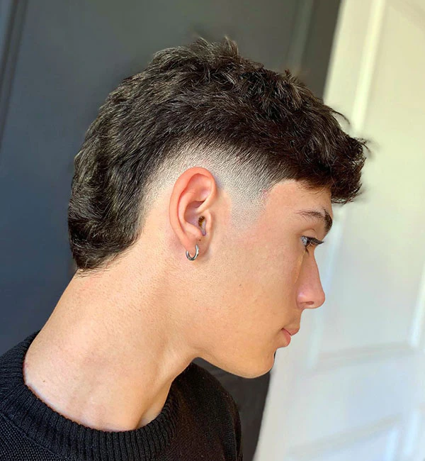 Burst Fade Mullet