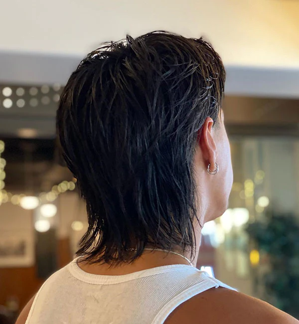 Sexy, Modern Mullet From The Back
