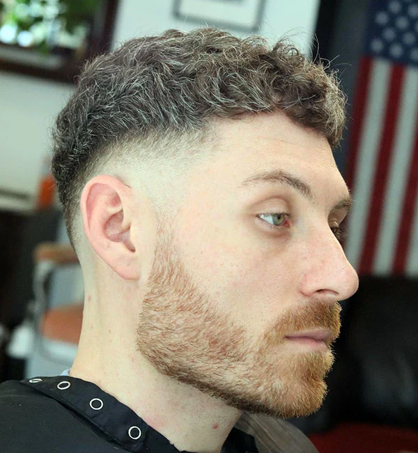 Short, Textured French Crop Fade 