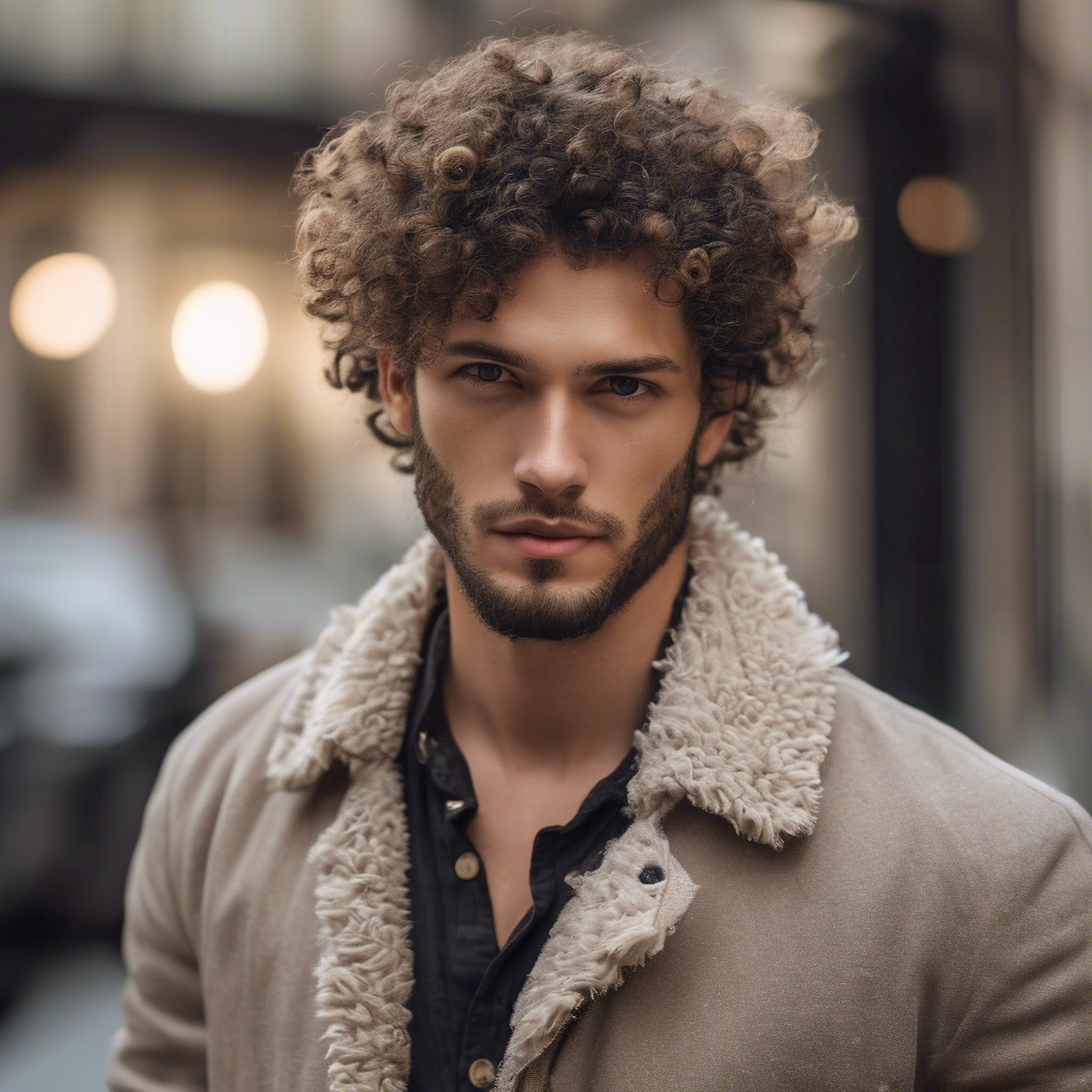 11. Curly Wolf Cut