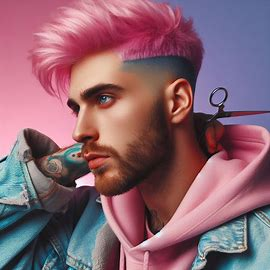 18. Pastel Wolf Cut