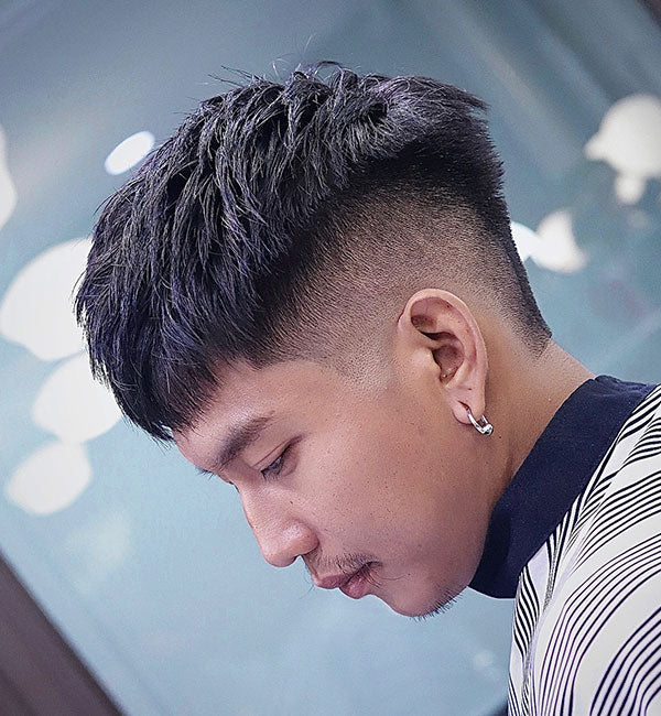 Thick Two Block with Mid Fade
