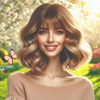 6. Butterfly Haircut with Wispy Bangs