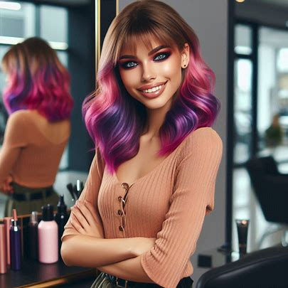 Butterfly Haircut with Side Bangs