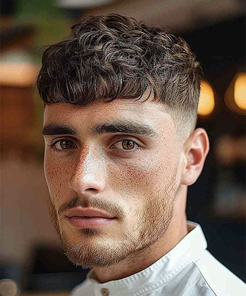 Textured French Crop with Low Taper Fade