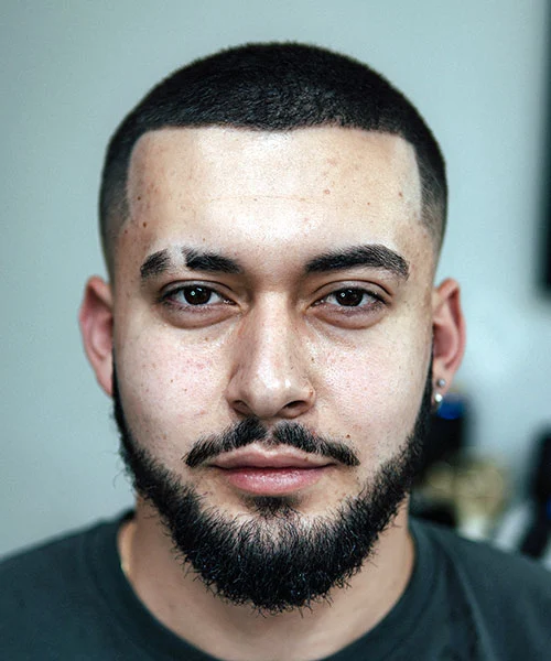 Low Taper Fade with Buzz Cut