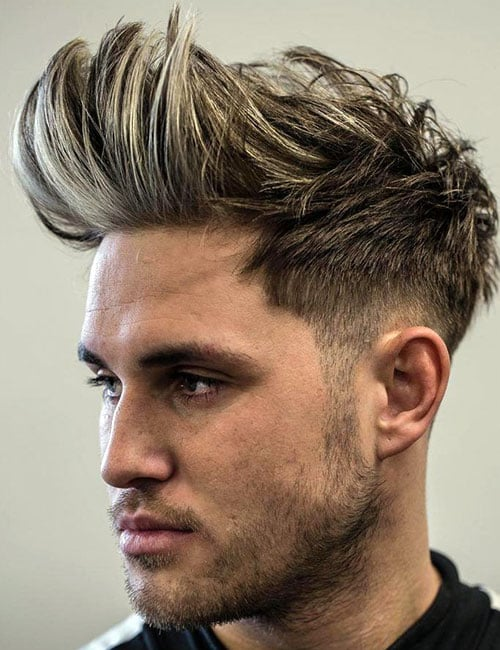 Low Taper Fade with Straight Hair