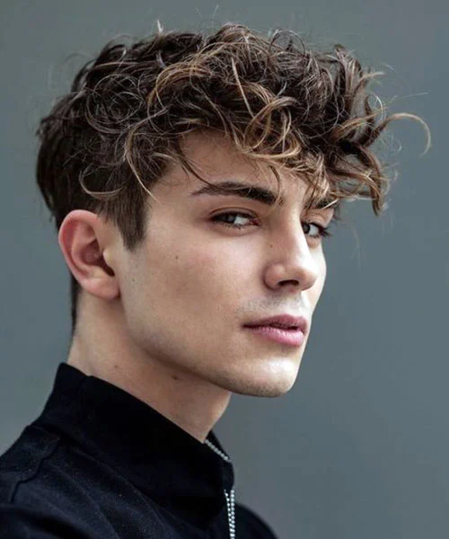 Fluffy Hair with Low Taper Fade