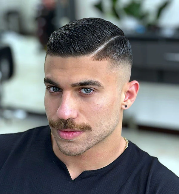 Hard Side Part with High Skin Fade