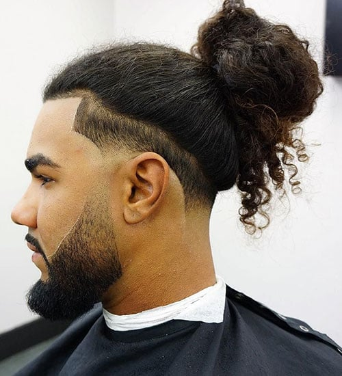 Long Hair with Low Taper Fade