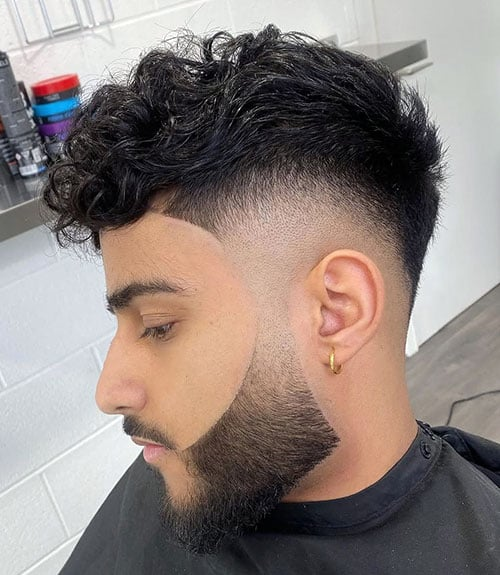 Mid Fade with Brushed Forward Waves
