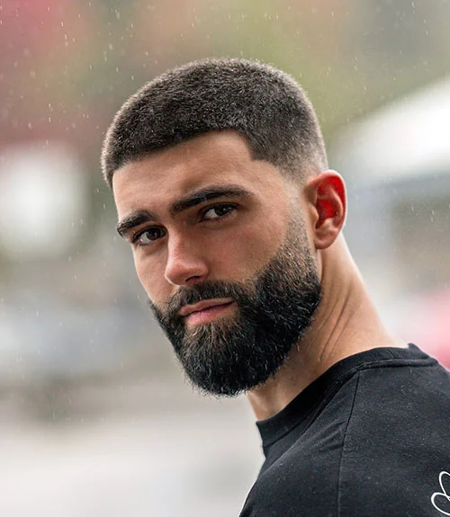 Long Buzz Cut Fade