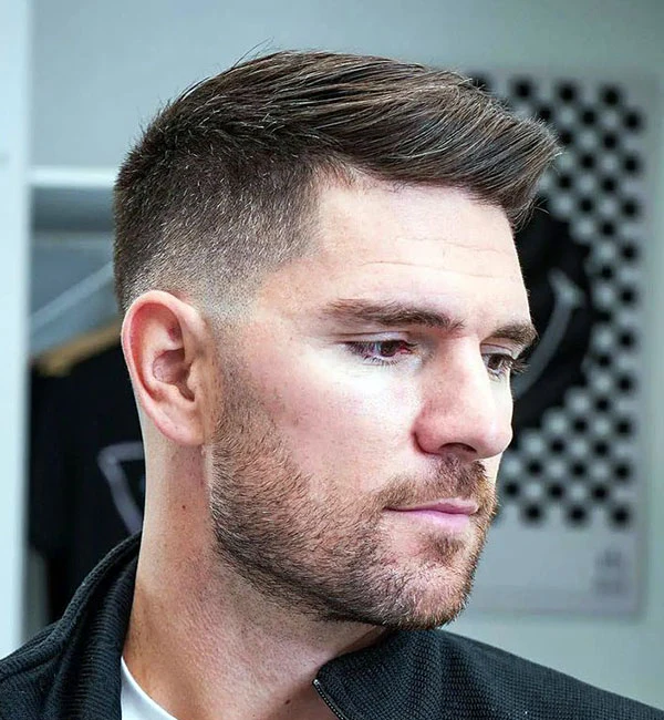 Crew Cut with Tapered Sides