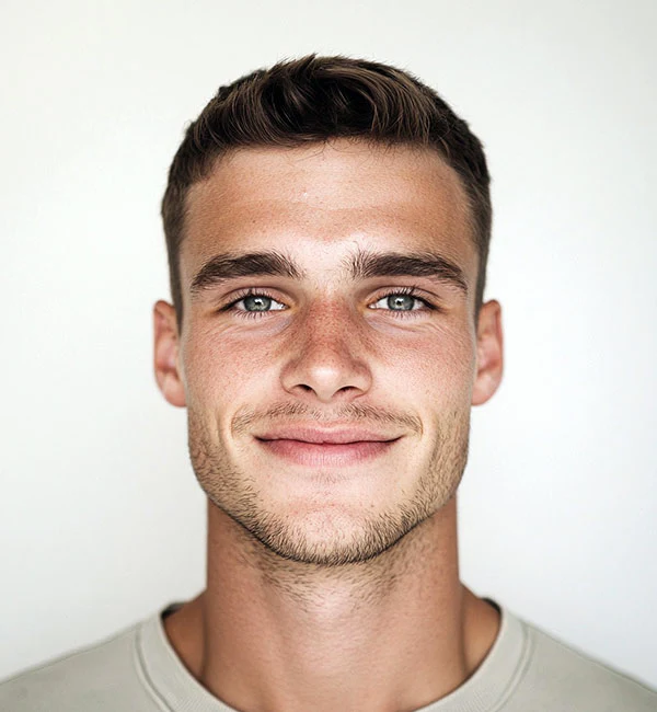 Traditional Crew Cut with No Fade