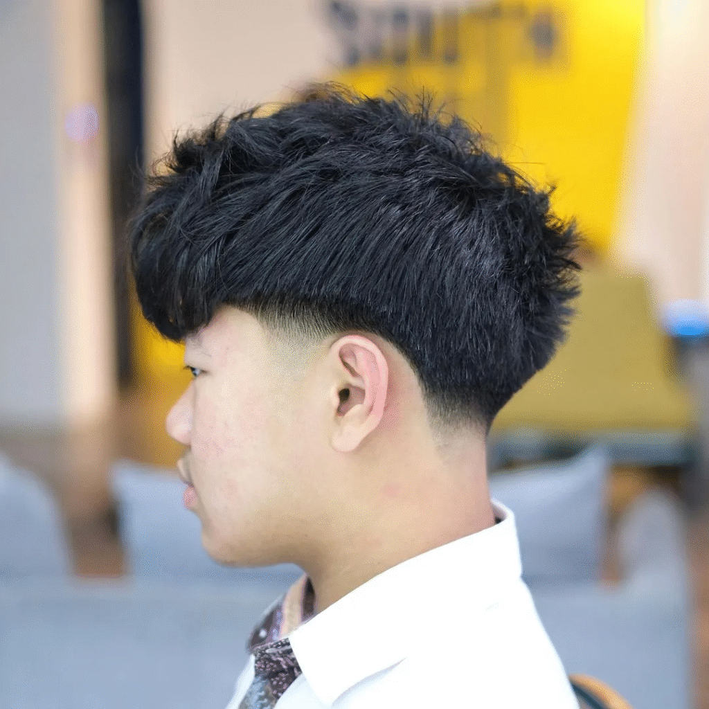 20. Low Blowout Taper for Straight Hair