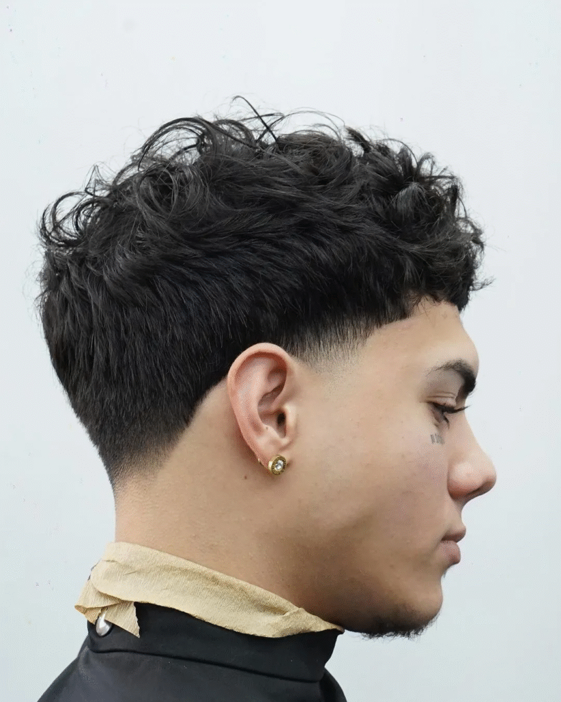 7. Blowout Taper for Wavy Hair