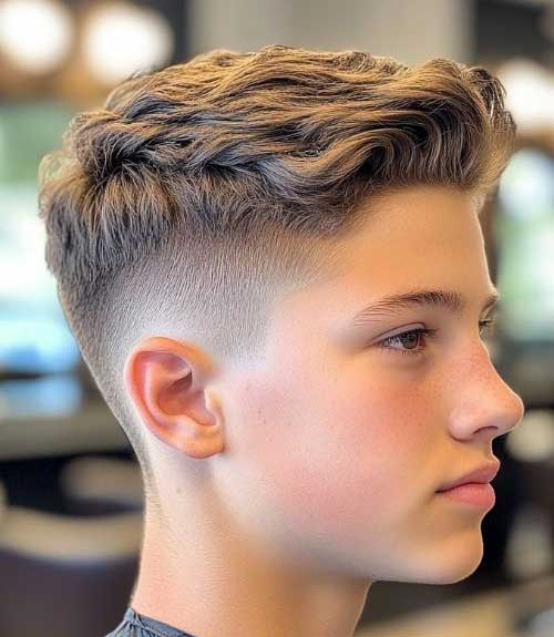 Modern Long Hair Top with Short Sides