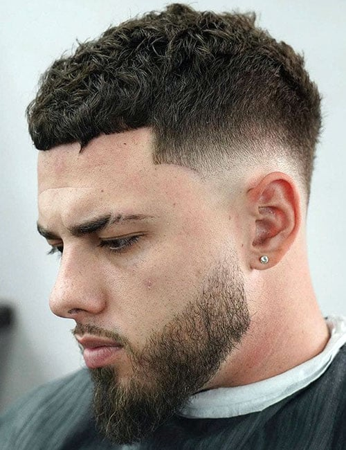 Blunt French Crop with Low Fade