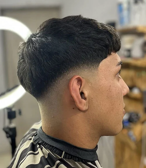 Trendy Short Hair with Low Skin Fade