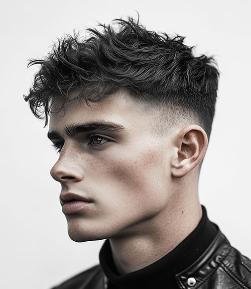 Short Messy Waves with Low Fade