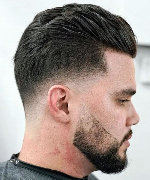 Brush Back with Low Drop Fade