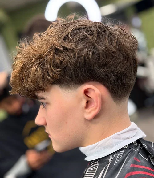 Thick Fluffy Hair with Low Temp Fade
