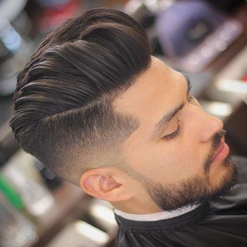 Medium Fade with Pompadour or Quiff