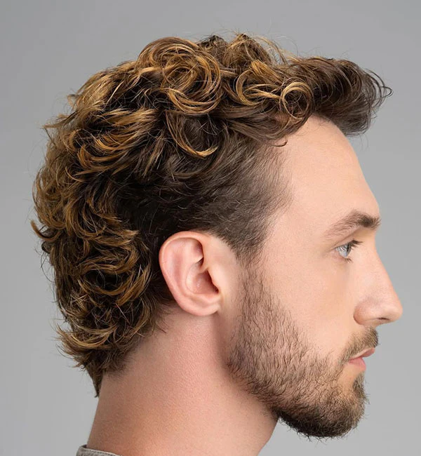 Classy Curly Mullet