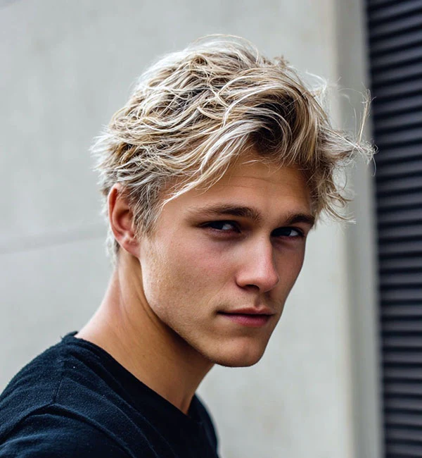 Tousled Blonde Hair