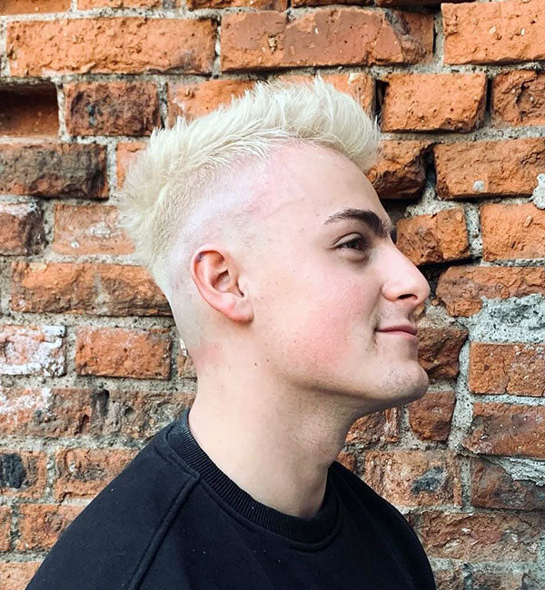 Edgy Blonde Quiff