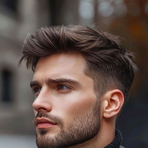 textured quiff hairstyle