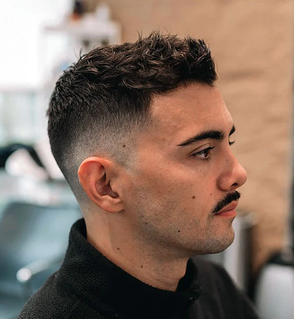 Short Messy Crew Cut