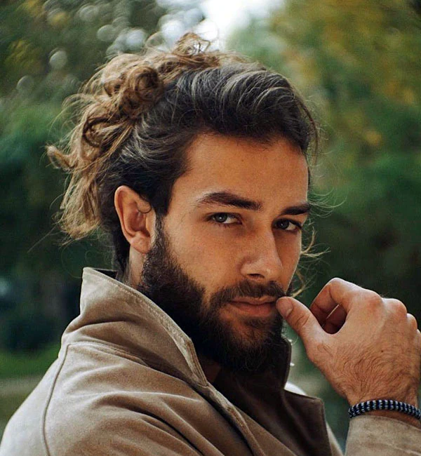 Messy Man Bun