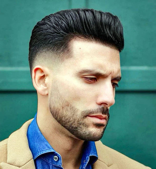 Textured Pompadour Fade