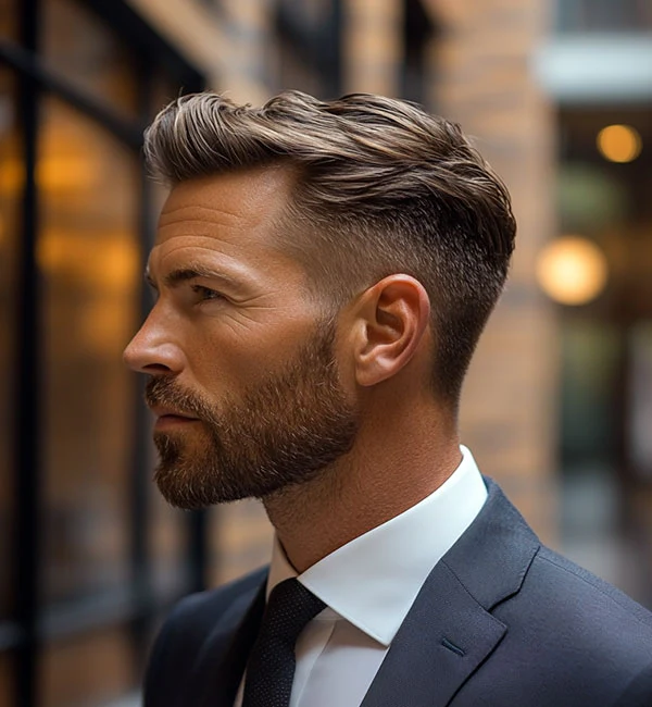 Short Hair with A Beard